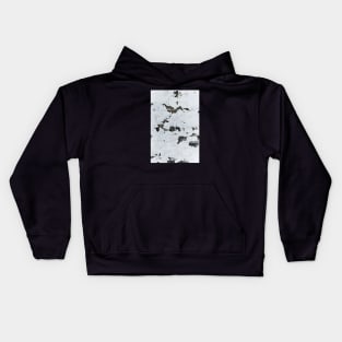 Cracked White Paint Eroded Wall Kids Hoodie